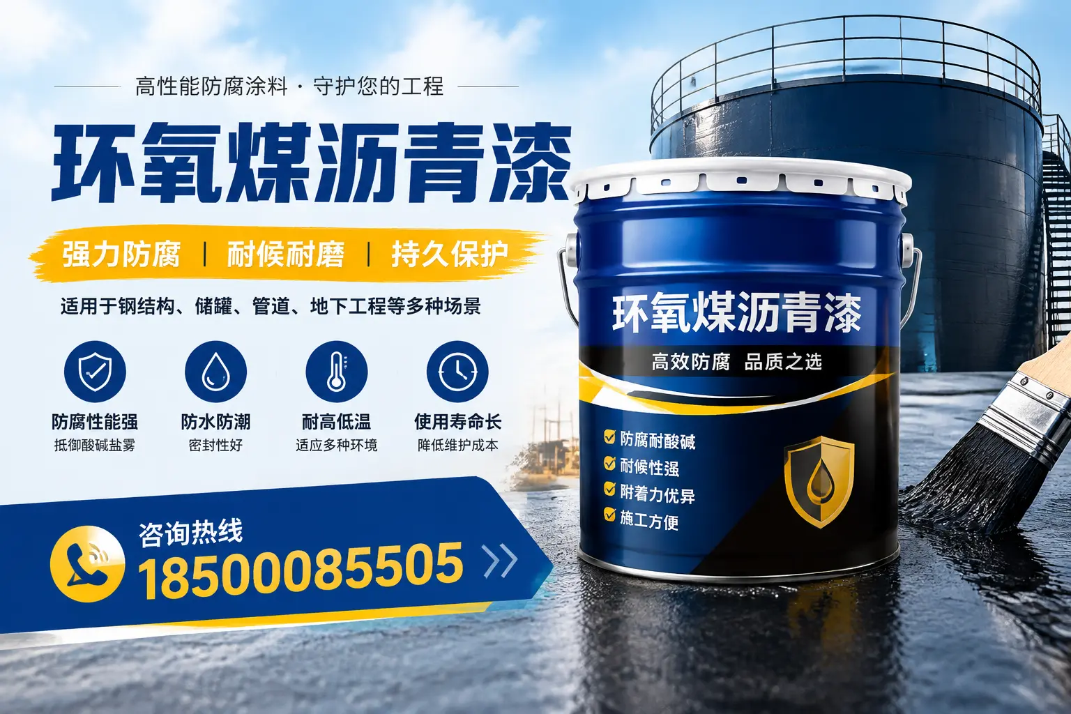 环氧煤沥青漆在工业中的应用,巴中企业的选择
